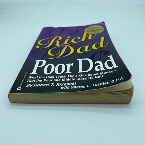 Rich Dad Poor Dad by Robert T. Kiyosaki Book Paperback Flawed - Picture 10 of 10